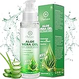Aloe Vera Gel Puro 100%, Gel Naturale di Aloe Vera Per Viso Capelli e Corpo - Crema Idratante, Lenitiva e Idratante, Ripara S
