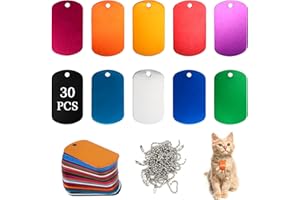 LALAGO Perforowany nieśmiertelnik z aluminium na naszyjniki