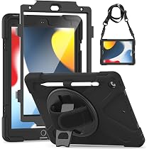 Custodia Ibrida Robusta Per IPad 9ª, 8ª, 7ª Generazione (10,2") - Anticaduta Con Supporto Integrato