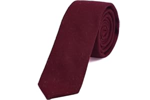 DonDon cravatta stretta da uomo 6 cm cotone