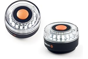 NAVISAFE Navilight All-White, 5 modalità 360° 2NM w/base magnetica, trasparente