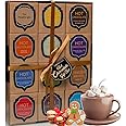 Hot chocolate gift set | Luxury flavoured hot chocolate sachets with gingerbread men & marshmallow Christmas hot chocolate Gift, Stocking Filler for Kids & Adults