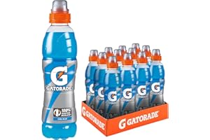 PEPSICO Gatorade, Sport Drink, Bevanda sportiva non Gassata Gusto Lampone, Aiuta il Reintegro dei Sali Minerali Persi, Formato da 12x500 ml