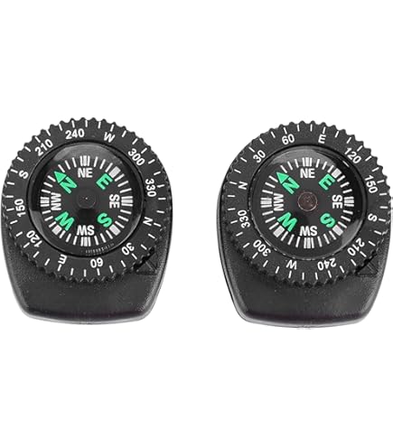 KHS Kompass Erweiterung Für NATO-Armbänder 20-22mm | Praktischer Outdoor-Kompass Für Abenteuer