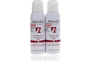 ‎ALLPRESAN Allpresan Fuß spezial Nr. 5 Schaum-Creme gegen Schweißfüße - Fußcreme zur täglichen Pflege stark schwitzender Füße - 2x 125 ml