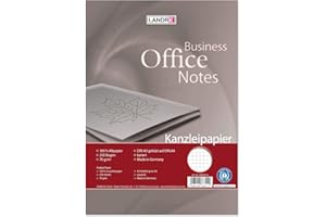 Landré Kanzlei-Papier Recycling A3 auf A4 gefalzt, kariert, 70 g/m², 250 Kanzlei-Bogen