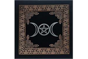 Greatideal 50 50CM Tarot Card Tischdecke, Soft Flannel Tarot Divination Tischdecke Constellation Divination Tarot Astrologie Tischdecke Triple Moon Tarot Tischdecke Altartuch Für Tarot-Enthusiasten