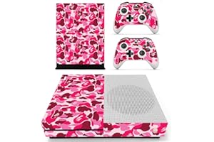 DOTBUY-SHOP DOTBUY Vinyl Decal Full Body Skin Sticker For Microsoft Xbox One S Console And 2 Controllers And Kinect 2.0 (Graffiti Pink)