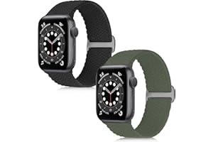 KIBDSNG Braided Sport Strap Compatible with Apple Watch Strap 38mm 40mm 41mm 42mm 44mm 45mm 49mm, Adjustable Elastic Woven Nylon Replacement Band for iWatch Ultra/Ultra 2 Series SE/9/8/7/6/5/4/3/2/1