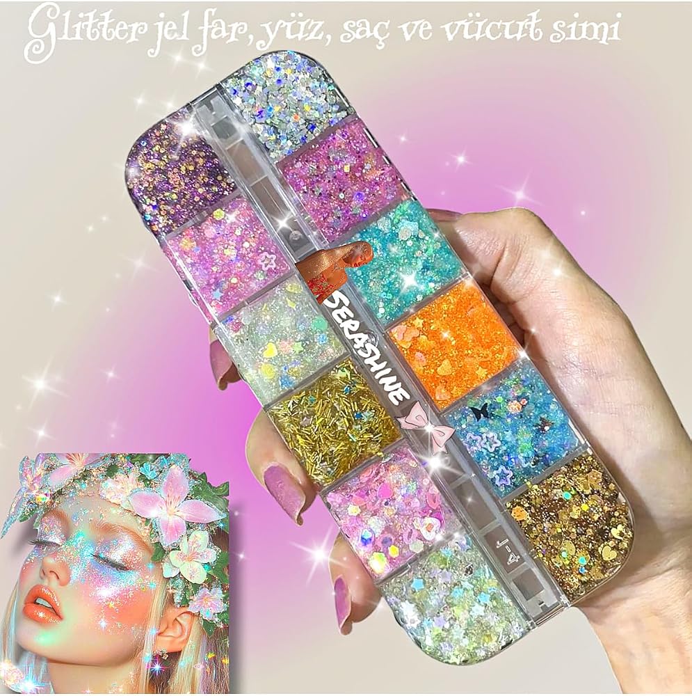Hb Tasarım Glitter Kremsi Far&Saç Simi,Yüz Ve Vücut Simi