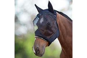 Harrison Howard volar máscara oído Malla Negro sin nariz