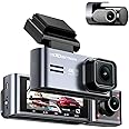 NEXDIGITRON Prime Plus 3-Channel Dash Camera with in-Built GPS Logger, 2.5K Front+FHD Rear+FHD Cabin with IR, IMX415 8MP Sensor, 3.2 Inch Screen, 5 GHz WiFi, Optional Parking Mode, Upto 256GB Support