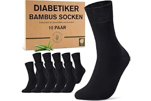 BambooHop Bambu Strumpor Diabetiker Herr Dam 10 Par, Utan Resår