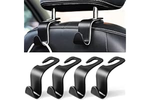 LivTee Car Seat with Headrest Hooks, Pack of 4