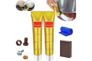 Pelinuar Metal Polish Cream,Metal Polishing Paste,Ultimate Metal Polish Cream,All Metal Polish Cream,Multifunction Rust Remover for Stainless Steel,Copper,Gold (2 Pcs)