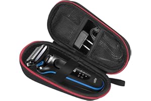 FYY Funda para maquinilla de afeitar para hombre, organizador de afeitadora eléctrica, funda protectora universal para Braun Series 3/5/7/9/5s/7s/9s, funda protectora de viaje, funda de transporte,
