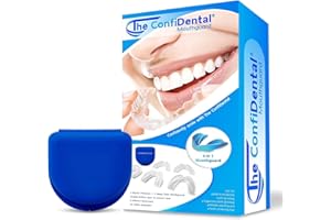 The Confidental - Pack Of 5 Moldable Mouth Guard For Teeth Grinding Clenching Bruxism, Sport Athletic, Whitening Tray, Including 3 Regular And 2 Heavy Duty Guard (3 (Lll) Regular 2 (Ii) Heavy Duty)
