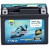 Tata Green Batteries 1419511000 Velocity Plus YTZ4 12V 3Ah Motorcycle Battery (Under Exchange of Old Battery)