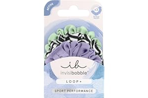 invisibobble LOOP+ Grip Pro (3 sztuki) – sportowa gumka do włosów z technologią spiralną – mocne trzymanie bez ciągnięcia – spiralne gumki do włosów dla kobiet, dziewcząt i intensywnego treningu