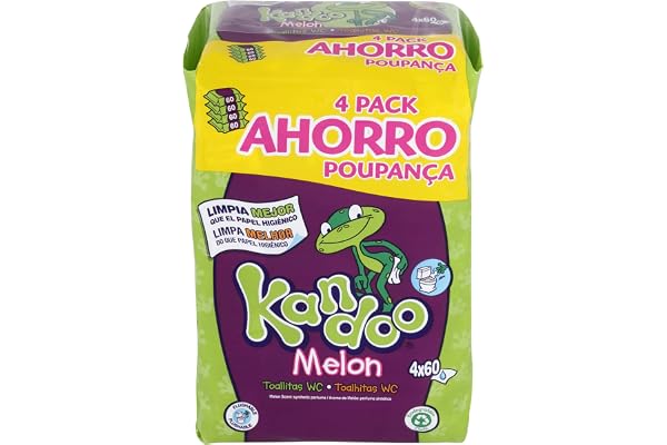 Kandoo Toallitas Melon 4X60