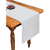 Airwill Cotton Plain White Designed Solid Pattern Table...