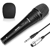 TONOR Karaoke Dynamic Microphone for Singing with 5.0m XLR Cable, Metal Handheld Mic Compatible with Karaoke Machine/Speaker/