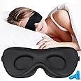 Boniesun Eye Mask Blackout Sleep Ultra Thin Sleep Mask for Women Men Sleeping Side Sleeping Mask Smooth Skin-Friendly Lycra F