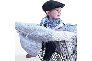 LERANXIN LeRan Réglable Bébé Supermarché Shopping Trolley Protège Siège Housse de chaise haute universelle pour tout-petits et housses de coussins panier avec sac transport, poussettes lavables organiseurs