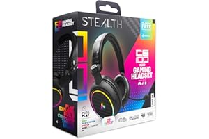 Stealth C6-100 LED Over Ear Gaming Headset PS4/PS5, Xbox, Nintendo Switch, PC mit flexiblem Mikrofon, 3,5 mm Klinke, 1,5 m Kabel, leicht, bequem und langlebig