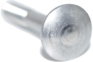 IDT TRADE Tornillos de cierre M8 x 140, 10 unidades, tornillos de cabeza redonda plana con cuello cuadrado DIN 603 A2, acero inoxidable