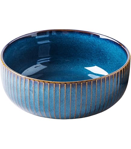 Fairmont & Main Deep Cereal Bowl – Porcelain Stoneware, 540ml, Blue
