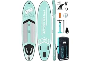BEYOND MARINA Paddle Board, Inflatable Stand Up paddle boards for adults & Youth, Featherlight sup Board with Premium ISUP Board Accessories, 10'6''x32''x6'',