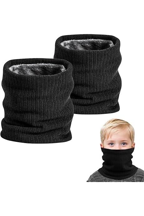 Scaldacollo Bambini 2 Pezzi - Sciarpa Invernale Per Sport Outdoor - Foto 10