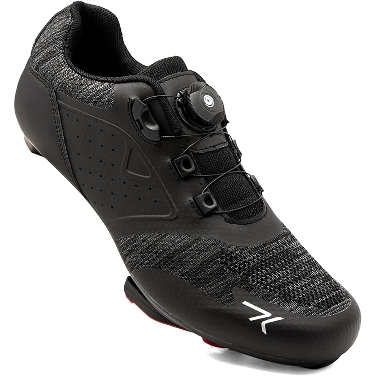 Mateju Chaussure Vélo Route Hommes, 36-47 EU Chaussures Vélo SPD de Course avec Crampons Antidérapants Chaussures de Cyclisme Homme Respirantes Unisexes (A5 Bleu,36
