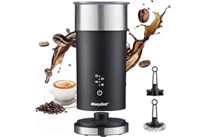 Milk Frother Electric 4 in 1 - Morpilot 240ml Automatic Frothers Milk Steamer and Warmer Milk Heater and Foamer Hot and Cold Foam Maker for Coffee Cappuccinos Latte