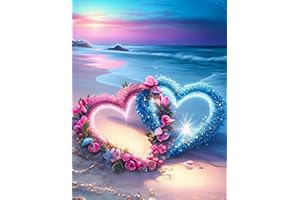 Alluring DIY Diamond Painting Kit Completo, 5D Pintura Diamante Kit de Pintura Diamante para Principiantes Bordado Punto de Cruz Painting para Adultos Niños Decoración pared Hogar 30x40cm