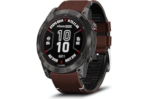 LanQii Pasek skórzany QuickFit 22 mm, kompatybilny z Garmin Fenix 7 Pro Solar / Approach S70 47 mm / Fenix 7/6/5/6 Pro, skórzany pasek zamienny do Garmin EPIX 2 / EPIX/Forerunner 965/955/945