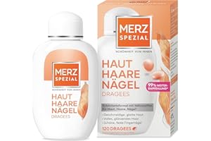 ‎MERZ SPEZIAL Merz Spezial Haut Haare Nägel Dragees – Nahrungsergänzungsmittel mit 13 Mikro-Nährstoffen für strahlende Haut, glänzendes Haar und feste Fingernägel – 1 x 120 Dragees