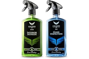 CAR GODS 54 Car Gods Interior Detailing Cleaner Streak Free Windscreen Glass Cleaner 500ml Kit - Suitable For All Hard Surfaces - Removes Dirt Grime - Easy Trigger Spray