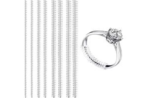 Aidqxbaoer 8 Pezzi Regolatore Dimensione Anello Trasparente, Ring Size Adjuster per Anelli Allentati(4 Misure)