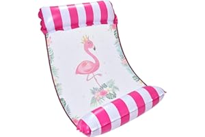 WERNNSAI L'acqua Amaca Gonfiabile per Adultos - Fenicottero Gonfiabile Acqua Letto Galleggiante Versatile Portable 4-in-1 Sella Poltrona Amaca Drifter per Piscina sulla Spiaggia Festa