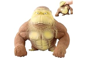 BOGORO Gorilla Stress Toy, Latex Monkey Gorilla Toys, Latex AFFE Gorilla, Anti-Angst Lustige Simulation Pinch Relieve Stress Spielzeug, Stress Relief Toys for Adults