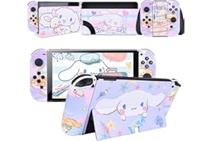 DLseego Autocollant de Protection Compatible avec Nintendo Switch OLED - Violet