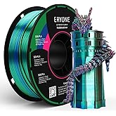 ERYONE Dreifarbiges Seiden PLA Filament 1.75mm,Seidiges Mehrfarbiges PLA-Filament für 3D-Drucker +/- 0,03 mm,Co-Extrusion Sei