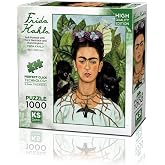 20665 Diken Kolye ve Sinek Kuşlu Kendi Portresi Frida Kahlo 1000 Par&ccedil;a Puzzle