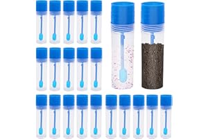 AVETTCIT 20pcs Stool Specimen Cup,Chair Test Tubes,With Leak Proof Screw On Lids,Test Tubes,Specimen Bottle, With Spoon,For Safe Pee, Stool, Semen Sample Collection For Testing