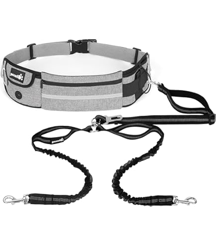 Marsupio Per Cani Con Guinzaglio Elastico - Multifunzione, Regolabile, Riflettente, Per Jogging E Escursionismo - Foto 8