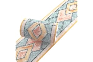 Simplemuji 3D Self Adhesive Blue Diamond Waterproof Wallpaper Border Peel and Stick for Bathroom Kitchen Counter Top Tiles Sticker, 10cm by 5m (Green)