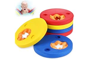 FGEN Flotador de Brazos para Niños, 6 Piezas Discos Flotantes, Flotadores de Espuma, Colores Brillantes, Fáciles de Identificar, para niños 3-6 años Aprender a Nadar Actividades de Playa Piscina