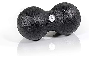 High Pulse Doppia palla massaggio (Incl. Poster illustrativo) – Doppia sfera massaggio standard e riabilitazione dei muscoli della schiena e del dorso (8 cm)